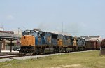 CSX 4787 leads train Q439 southbound with a variety of units